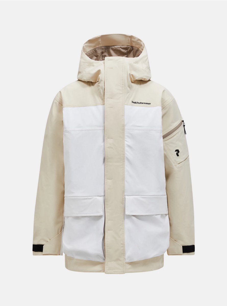 PEAK PERFORMANCE 2L STRETCH PARKA MEN Sand fog offwhite Wit