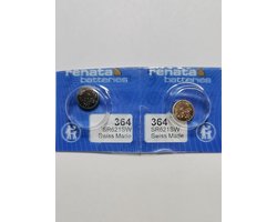 Two Renata 364 SR621SW batteries, - ShopVlot