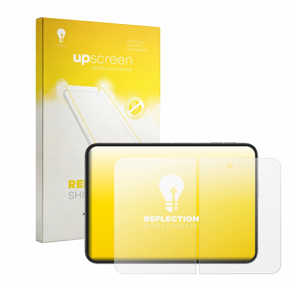 upscreen - Screenprotector voor Apple iPhone Duo (Inner display) - Folie Beschermfolie anti glare matte