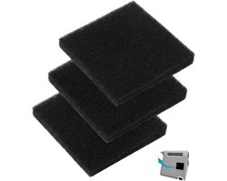 Set van 3 luchtfilters compatibel met Löwenstein Prisma ventilator, compatibel reserveaccessoire (zwart) - ShopVlot