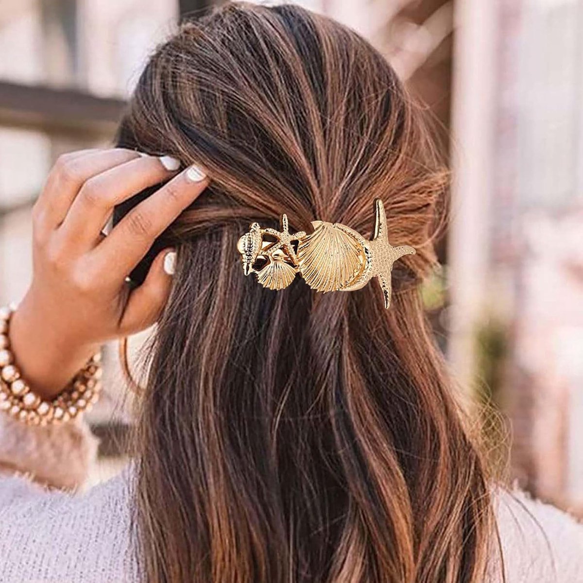 Haarspelden Sterrenbeeld Goud - Handgemaakt Metaal - Boho Vintage Stijl - Ideaal voor Dagelijkse Look - ShopVlot