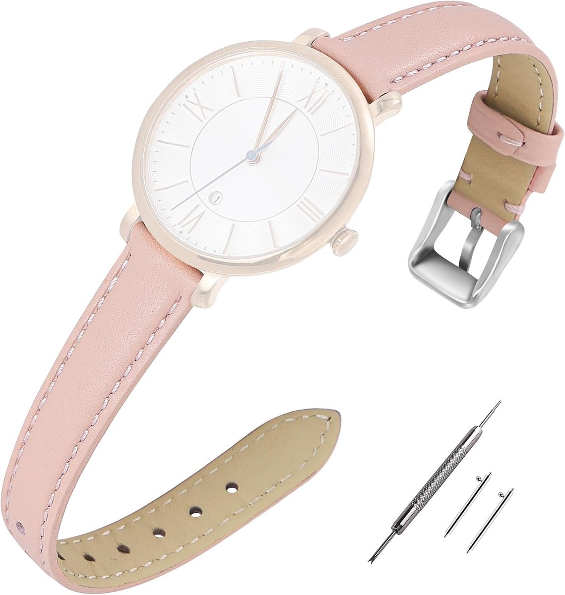 EACHE Top Grain Leather Watch Bands for Women Leather Watch Straps For Women Sweatproof 12mm 14mm 16mm 18mm 20mm - ShopVlot