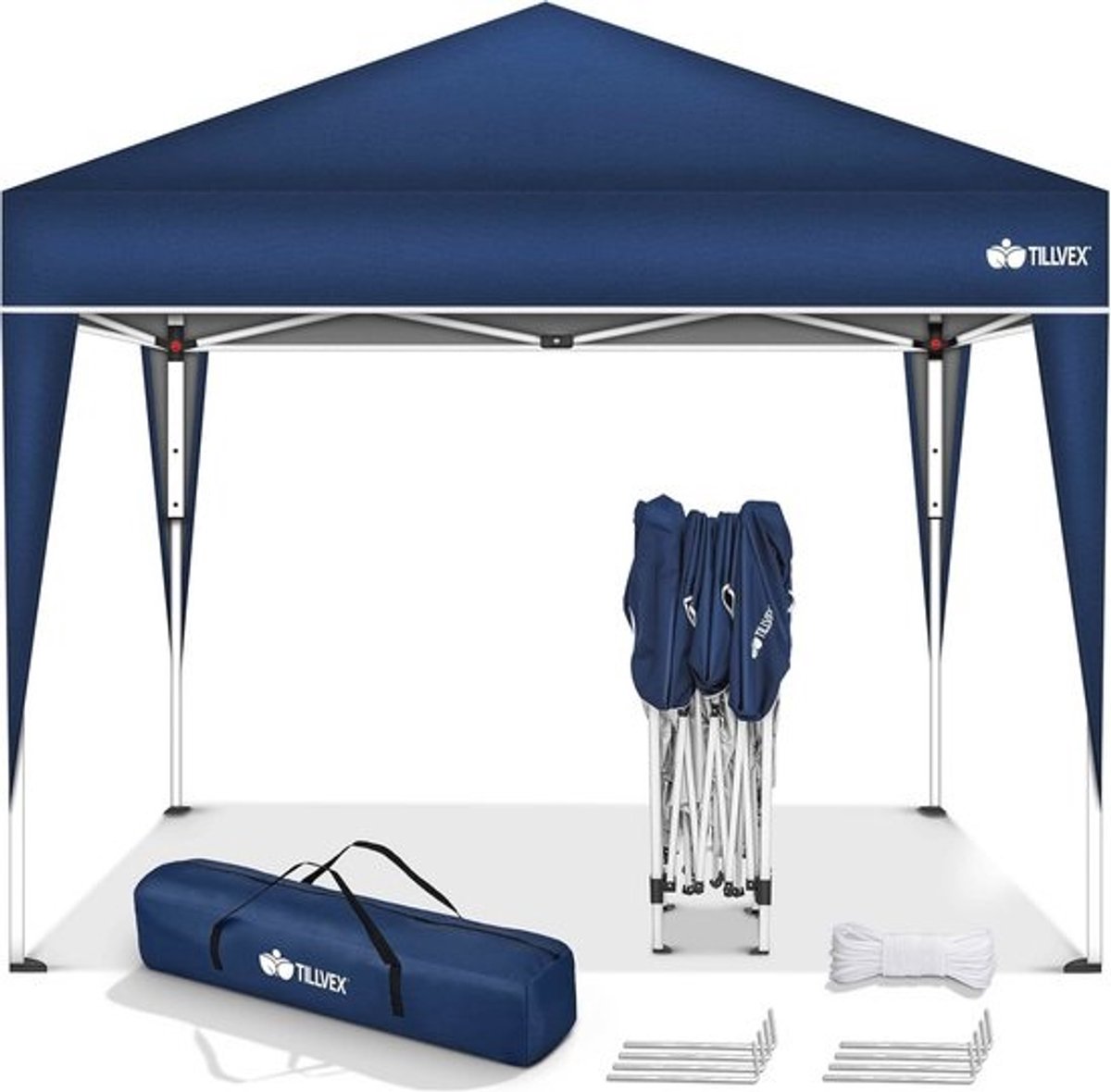 Waterdicht 3x3m Pop-Up Paviljoen met Verstelbare Hoogte en UV-bescherming 50+ | Tuintent met Draagtas voor Veelzijdig Gebruik
