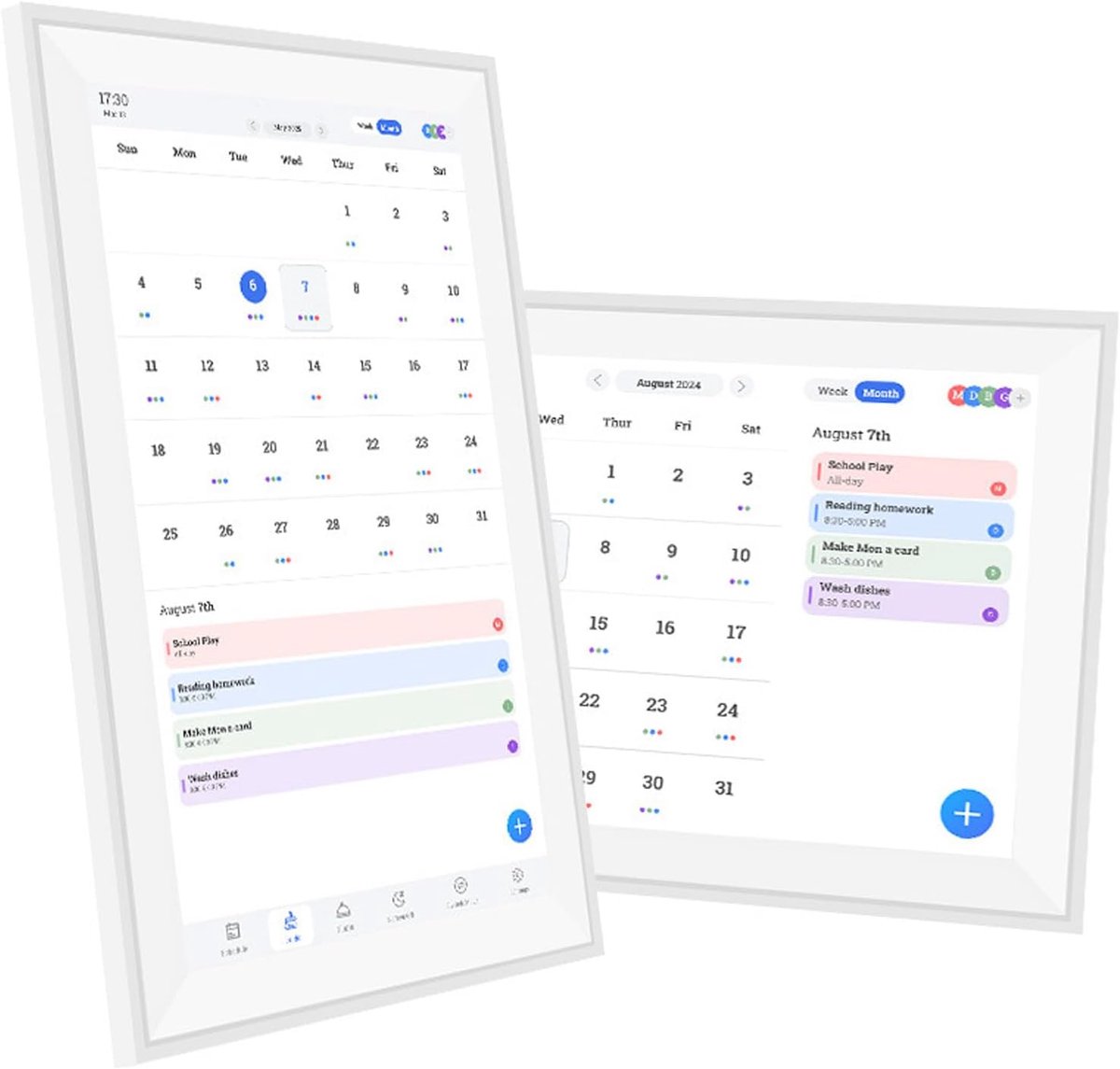 Jectse Touch Screen Digital Calendar, 15.6 Inch Electronic Calendar Wall Touch Screen & Chore Chart, Smart Family - ShopVlot