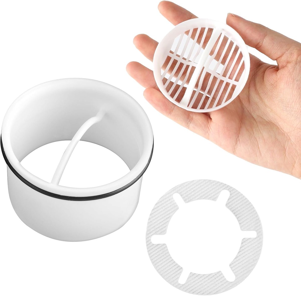 Hair Strainer + Submersible Tube for Shower Drain Set, Compatible with Drain Fitting 6960, 6963, 6961, 6962 - ShopVlot