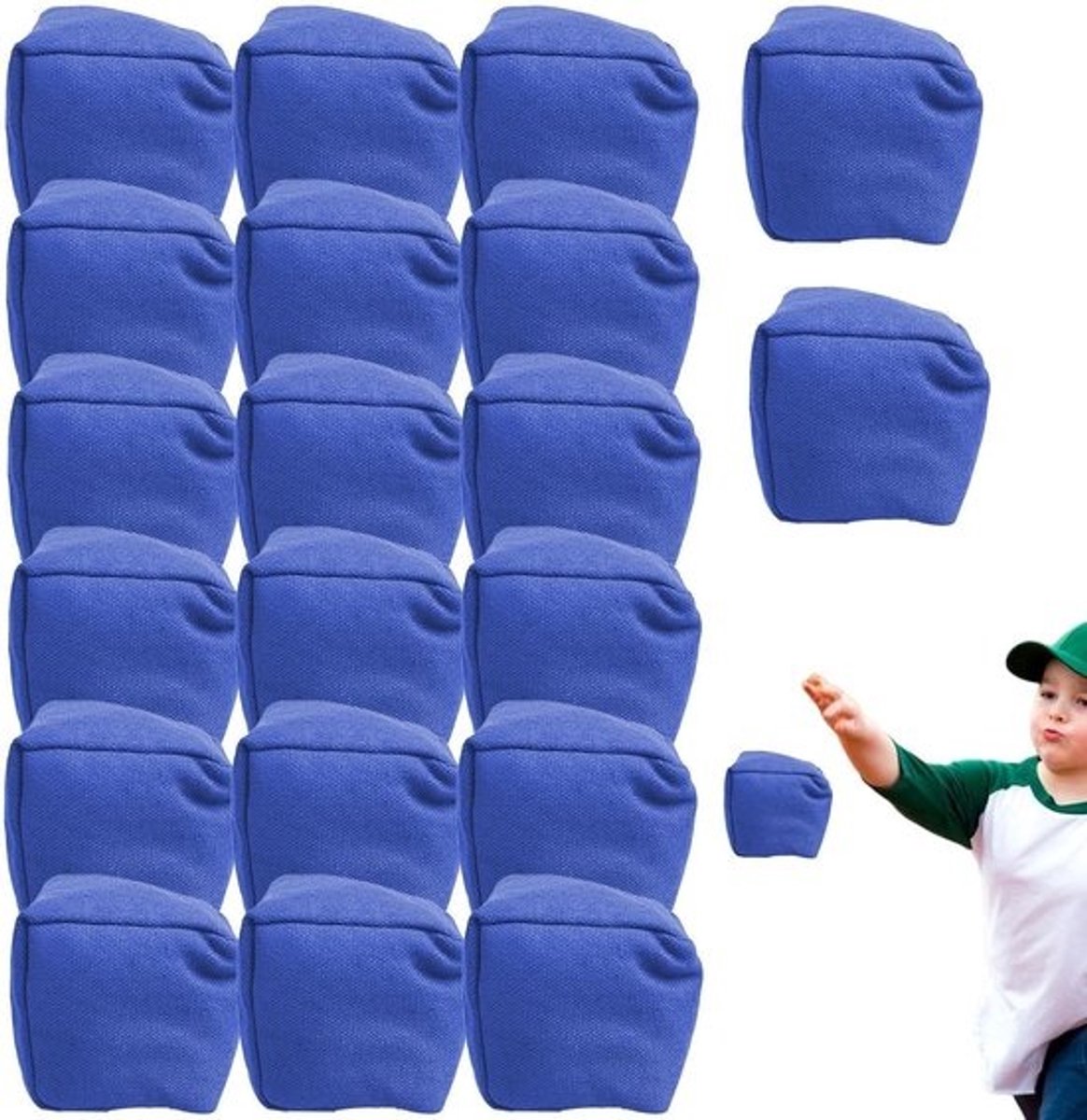 Gooispelset - Zitzakken - Werpzakjesspel - Voor buitenspelen - Lekvrije vulling - 20 stuks - Multicolor