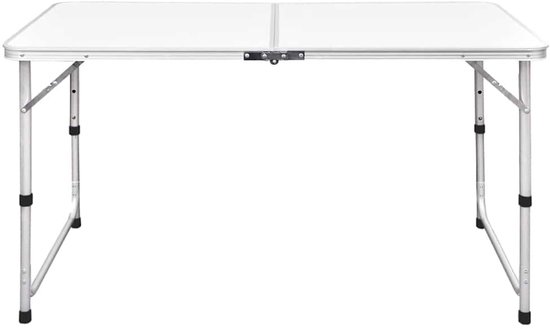vidaXL - Campingtafel - inklapbaar - en - verstelbaar - 120x60 - cm - aluminium van Merkloos — afbeelding 5