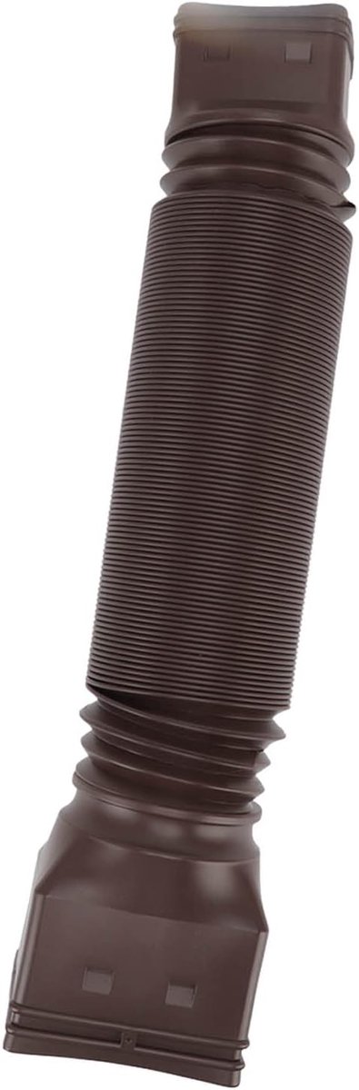 Extensions, Flexibele Regengoot Downspout Extender, 20in Tot 59in Intrekbare Rain Gutter Drainage Pipe Down Tuit Drain Extensions (Bruin)