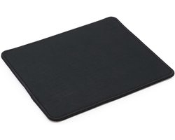 Waytex 73734 Computer Muismat Zwart 19 x 22 cm, Antislip Rubberen Base, Ultra Glad Satijn Stof Bovenzijde Gemakkelijk - ShopVlot