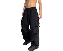 Baggy cargobroek trendy casual parachutebroek losse harembroek met zakken Y2K