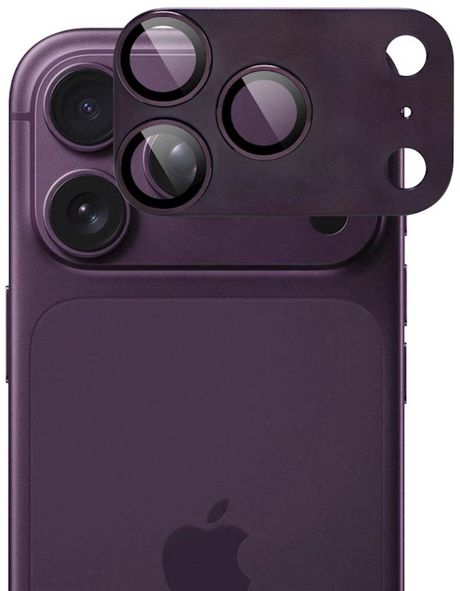 ScreenArmor Lens Shield iPhone 18 Pro Camera Protector – Paars – Premium Aluminium Lensbescherming