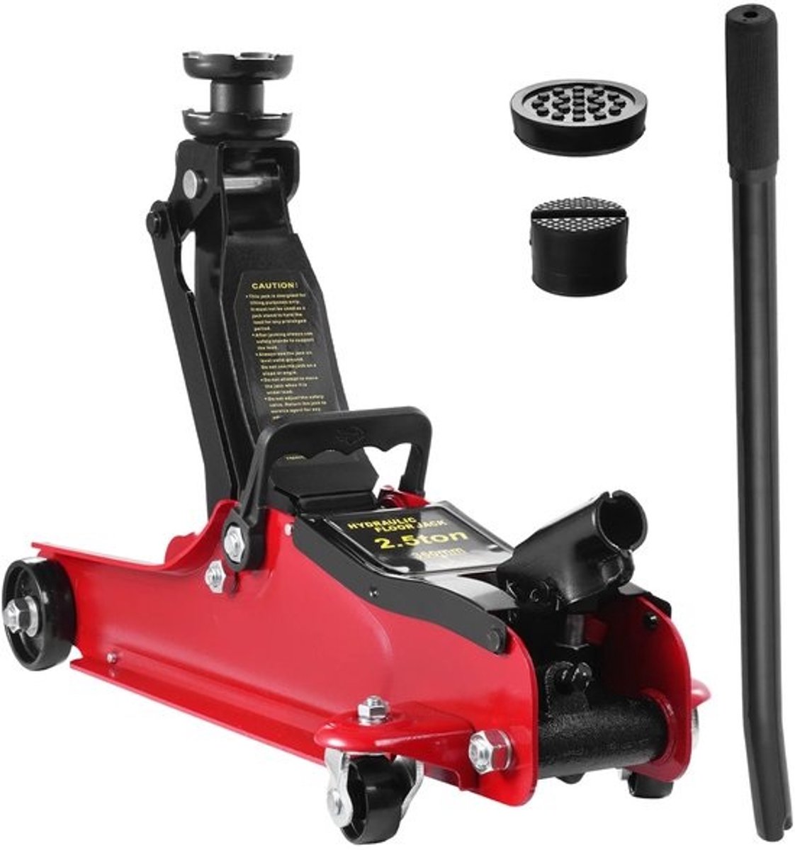 Cellista hydraulische vloerkrik - 2.5 ton - Lageprofielgaragekrik - Autokrik - 85-365 mm - Hefkrik - staal - Krik voor auto-onderhoud