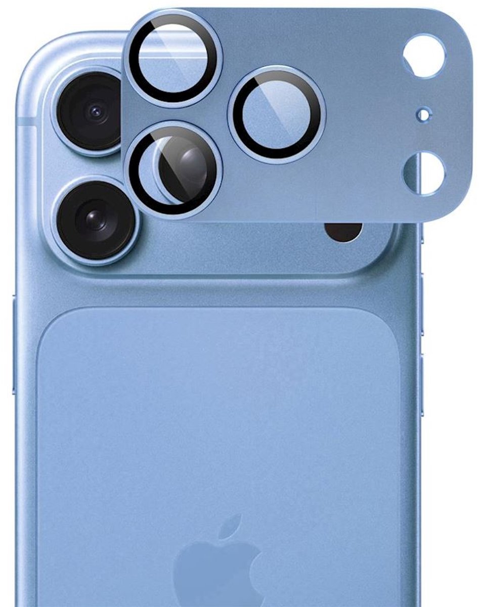 ScreenArmor Lens Shield iPhone 18 Pro Camera Protector – Blauw – Premium Aluminium Lensbescherming