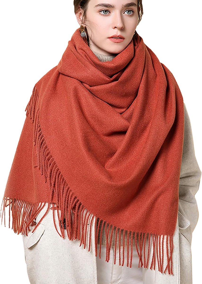 Kasjmier winter halsdoek Stole Elegante warme en zachte sjaal lang 200 cm x 70 cm