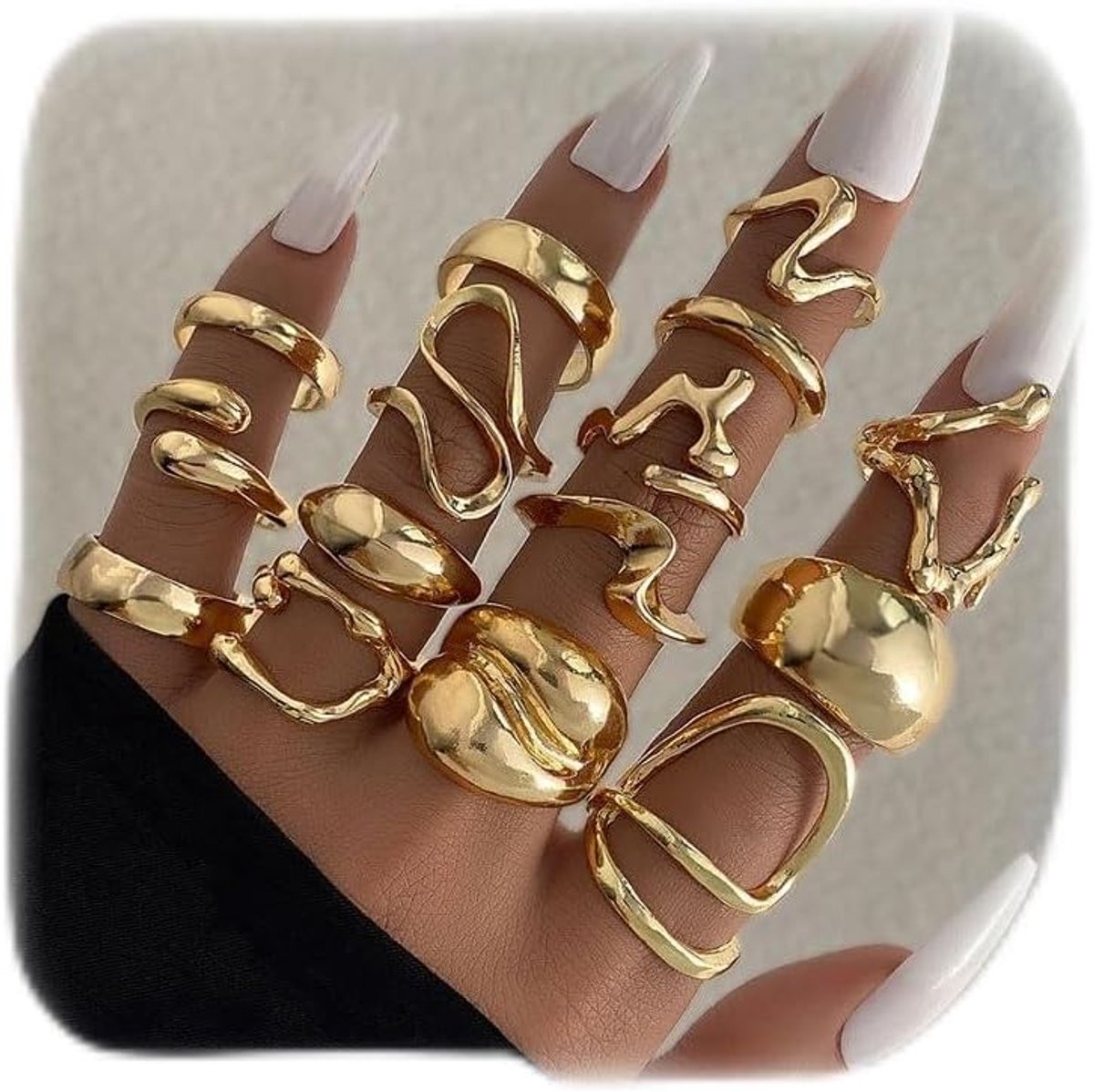 Ringen geometrie eenvoudige luxe lichte ring persoonlijkheid instelbare mode accessoires