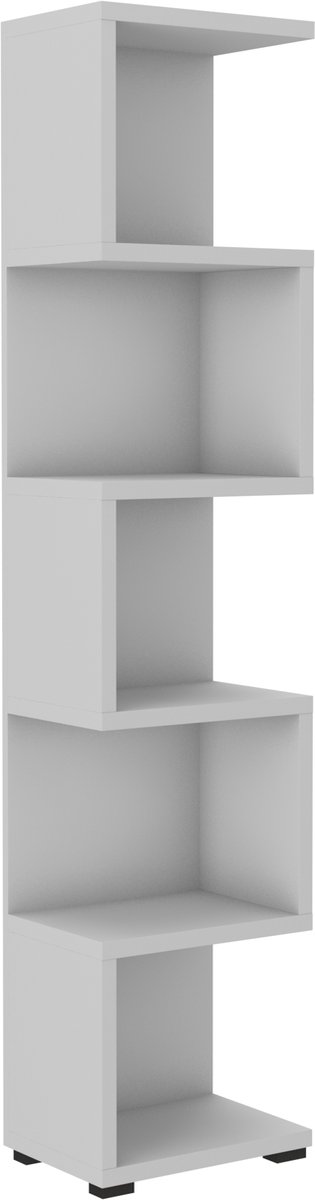 Margaret Hadas24 Boekenkast Morela 184x42 cm (lichtgrijs)