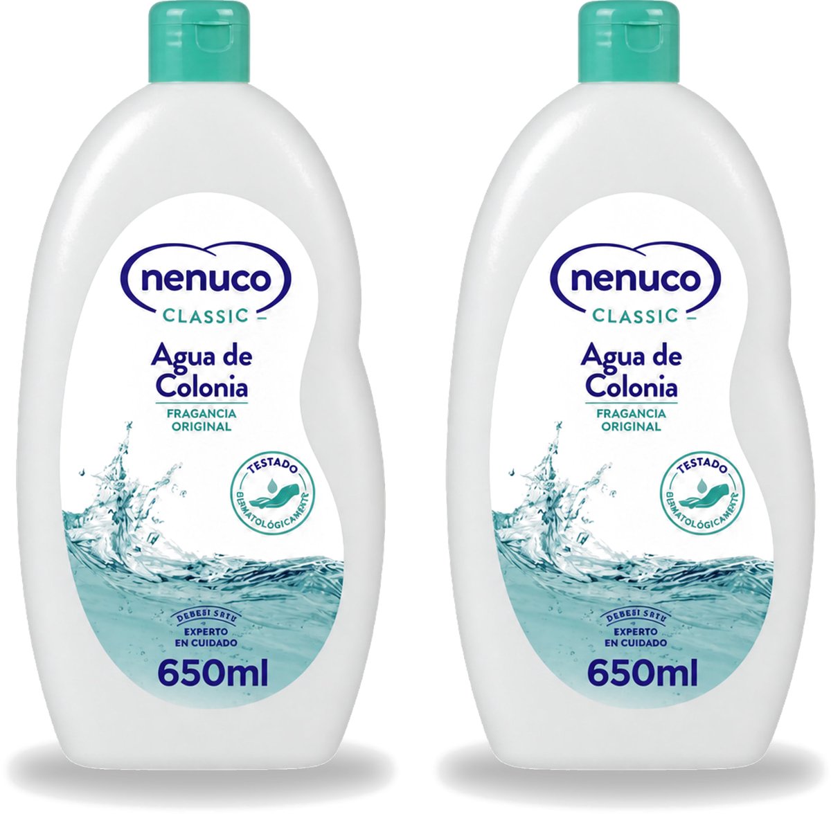 2 x Nenuco – Eau de Cologne – Klassiek – 650 ml - Voordeelverpakking - 2 stuks