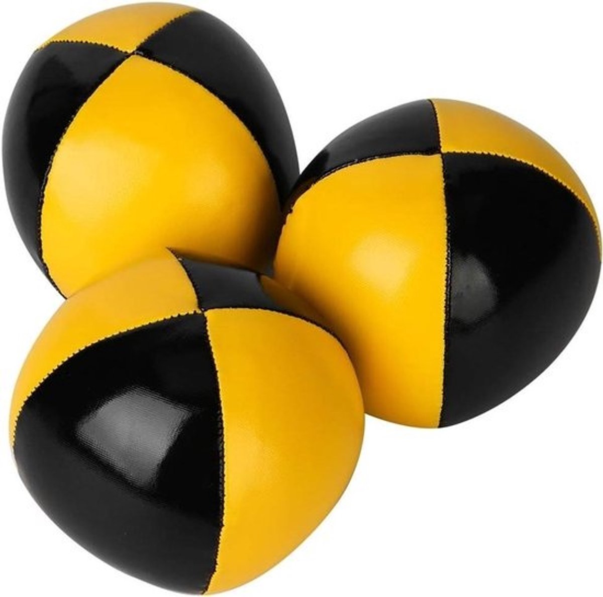 Jongleerballenset - Clownballen - Voor het oefenen van vaardigheden - Beginnervriendelijk ontwerp - 3 stuks - Geel zwart