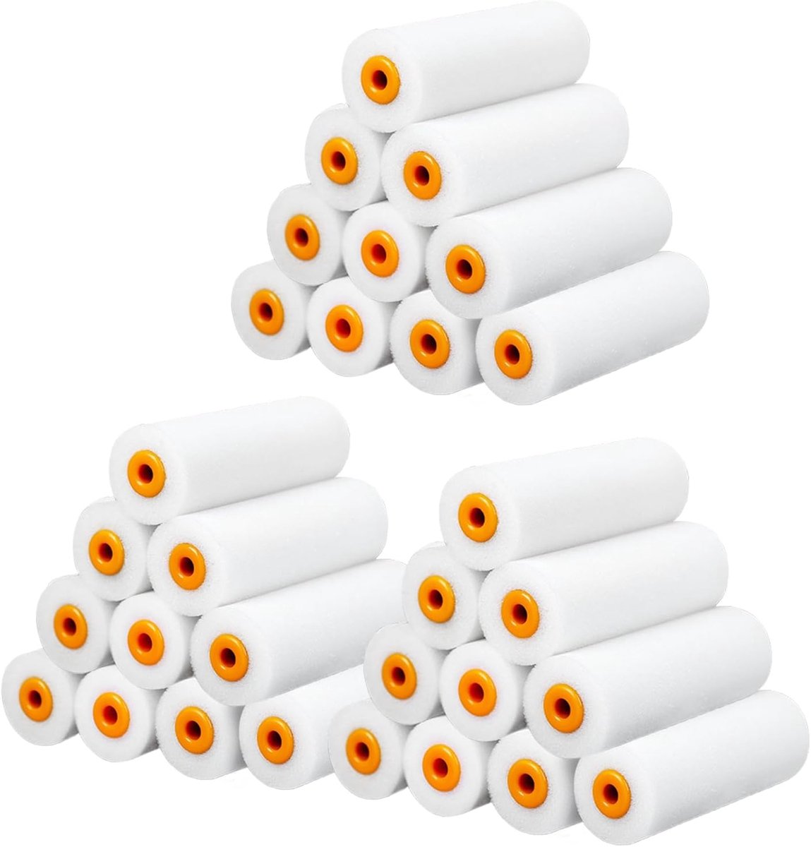 30 x verfrol, schuimrol, verfrol, 10 cm, verfroller, hoge dichtheid, verfrol, kleine verfrol voor huis en - ShopVlot
