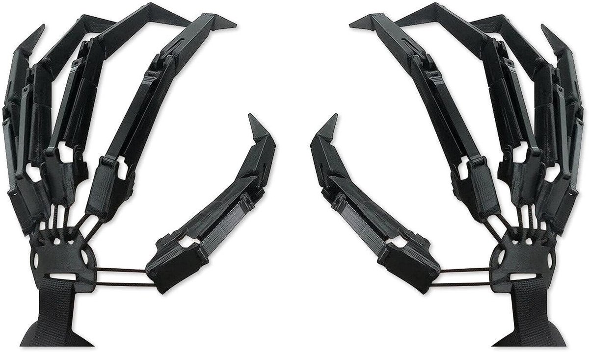 Articuleerbare Halloween Vingers voor Cosplay, Flexibele Skelet Handen en Klauwen, Geschikt voor Alle Vingerformaten, Perfect voor Feestjes en Halloween Accessoires