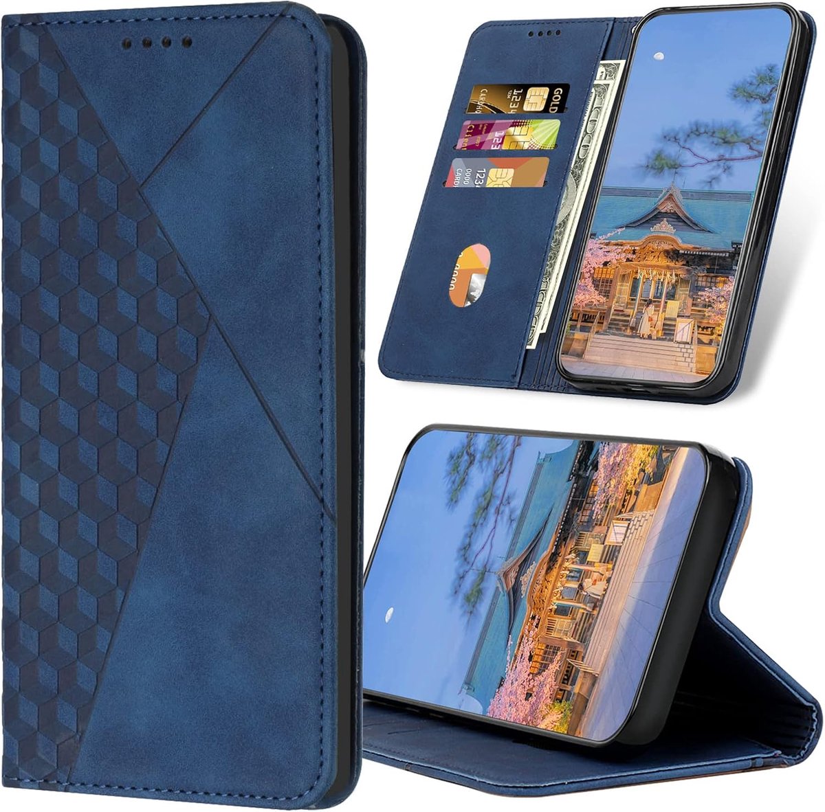 Mobile Phone Case for Galaxy A3 2017, Premium PU Leather Case with Stand Function and Card Compartment, Flip Case - ShopVlot