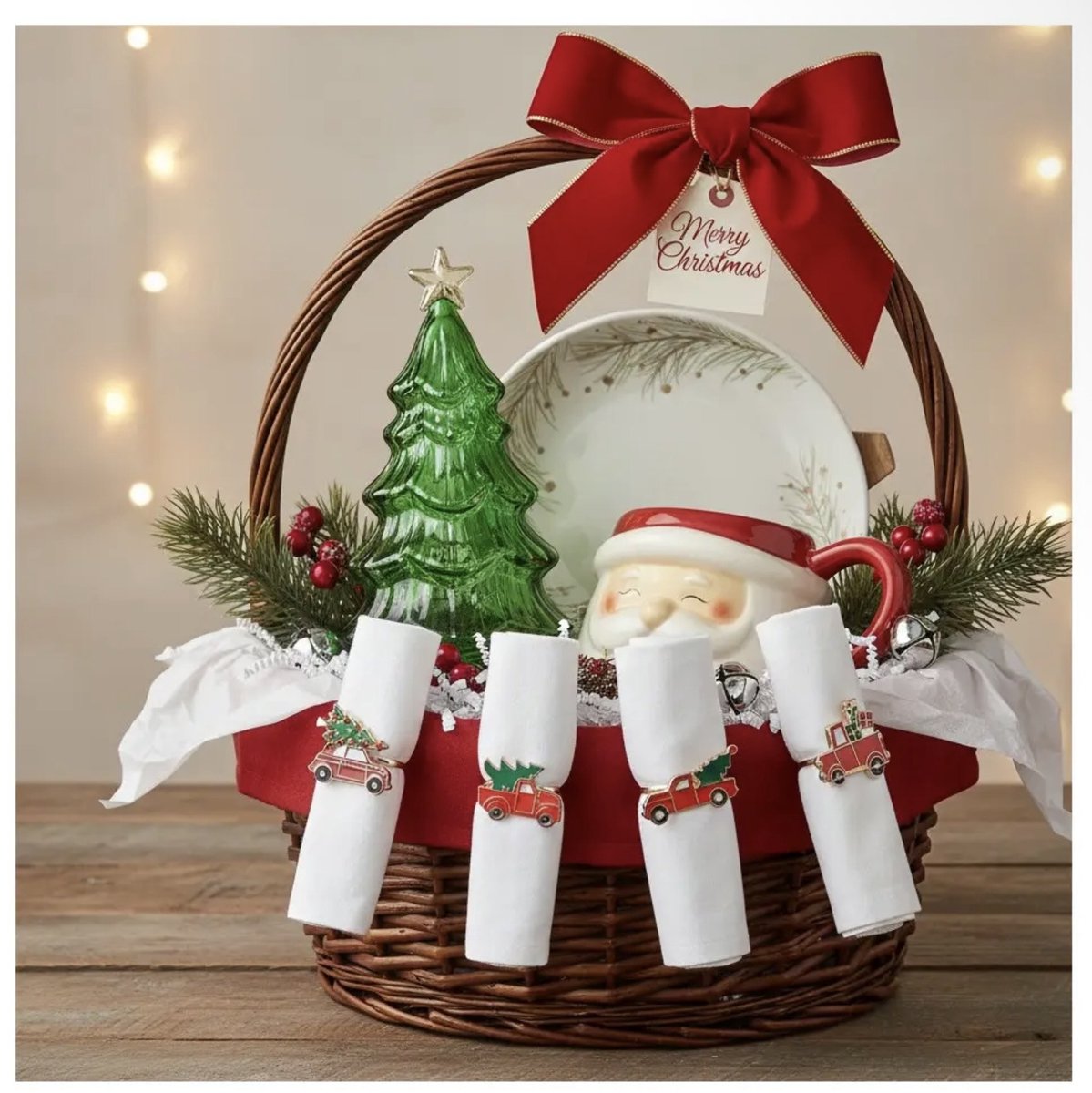 AULICA - Servetring - Thema: KERST - 4 Stuks