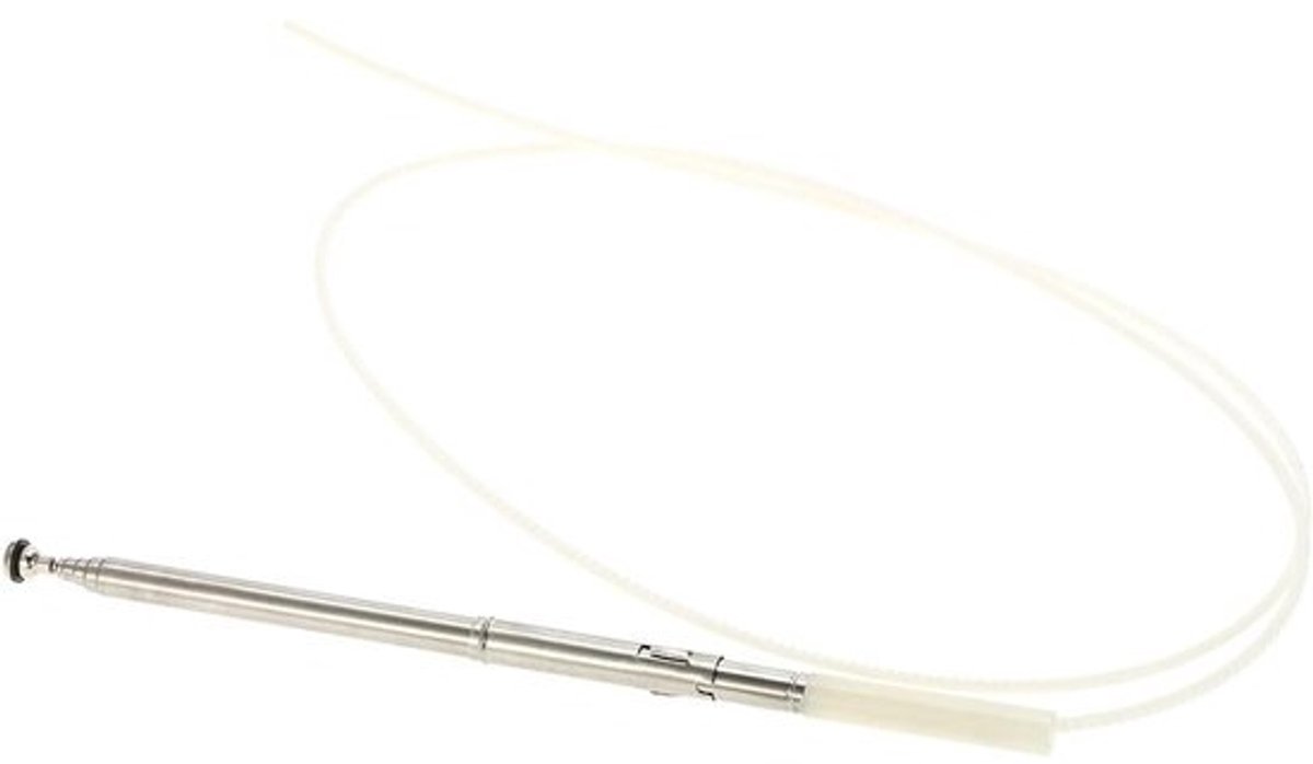 Autoantenne - mast - Vervangende antenne - Radio-ontvangst - Automatische liftfunctie - Uitgeschoven - 100 cm - Zilver