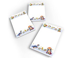 Junapack 12 mini-notitieblokken voor jongens, dinosaurus, cadeautje voor kinderverjaardag, gastgeschenken voor jongens, A7-formaat
