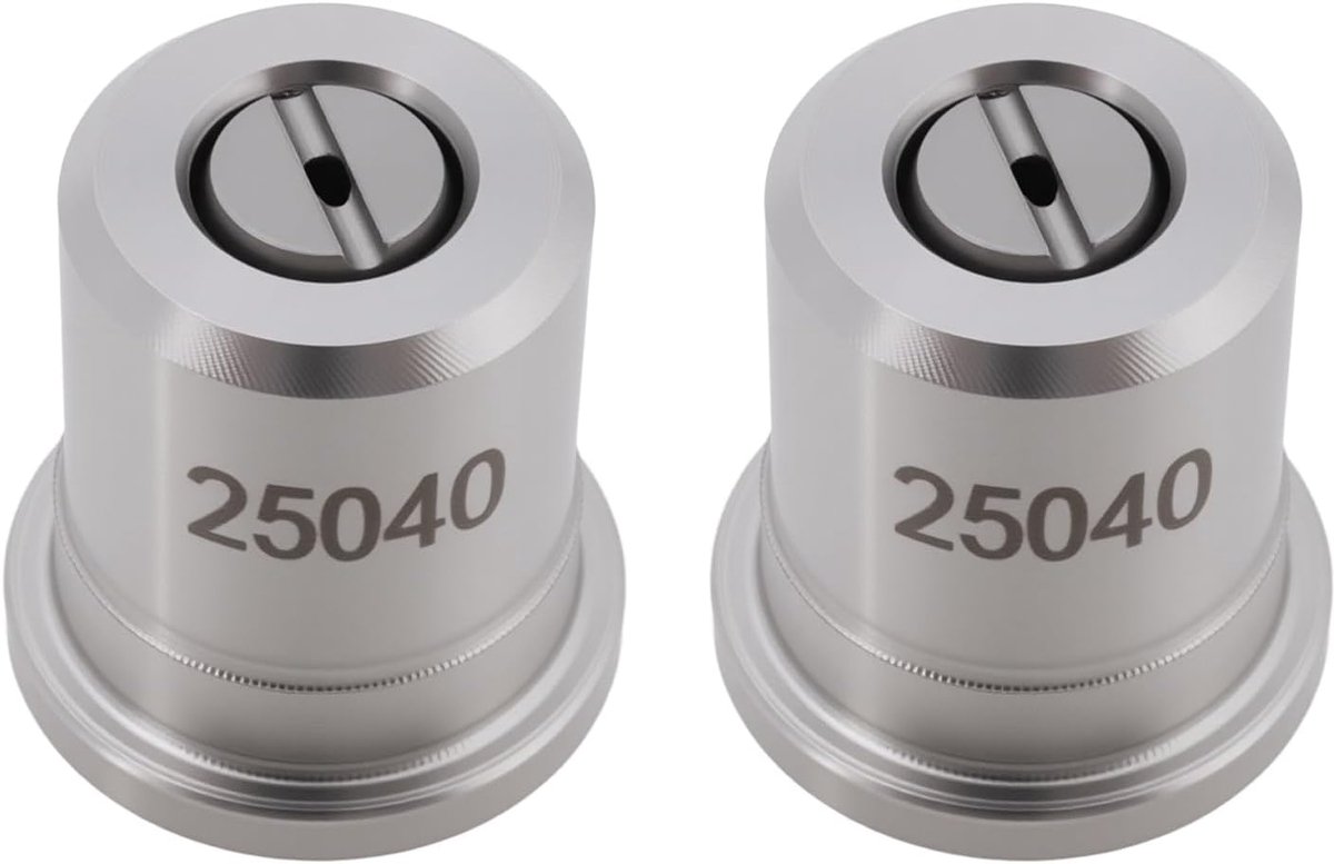 2pcs 040 Angle 25°Nozzle High Pressure Spray Gun Cleaner Stainless Steel Nozzle Maximum Pressure 350Bar Compatible - ShopVlot