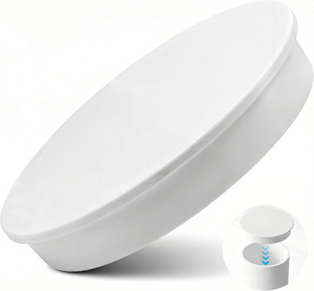 Drain pipe plug, end cap made of PVC, for round pipes DN 150-160, inner plug for pipes and pipes - ShopVlot