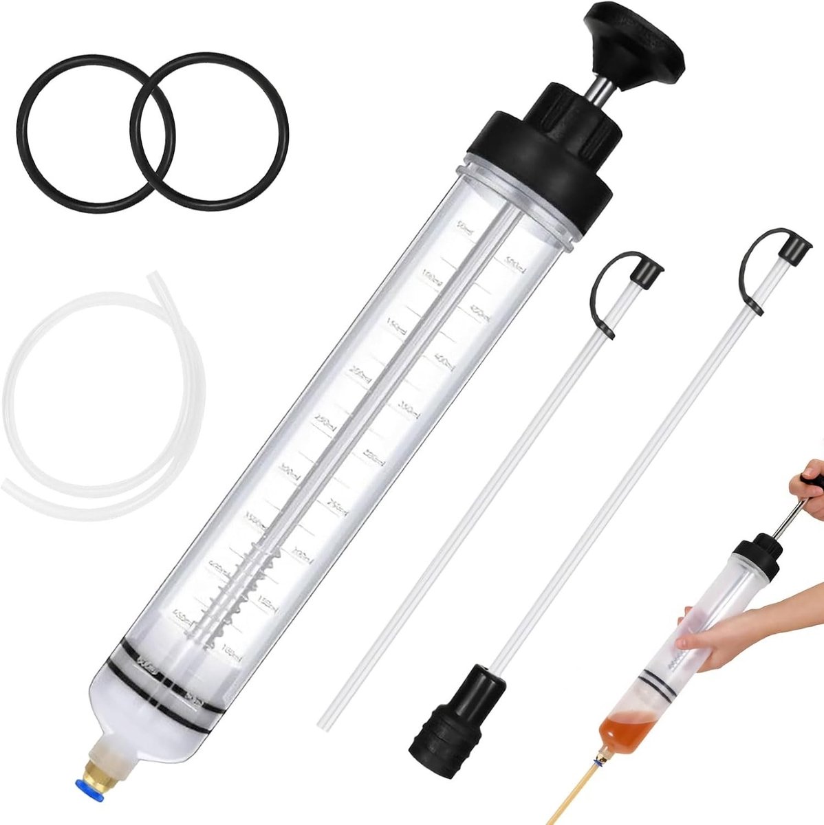 Handmatige olie-extractor 500 ml voor efficiënt olie afvoeren, ideaal voor motoren en machines