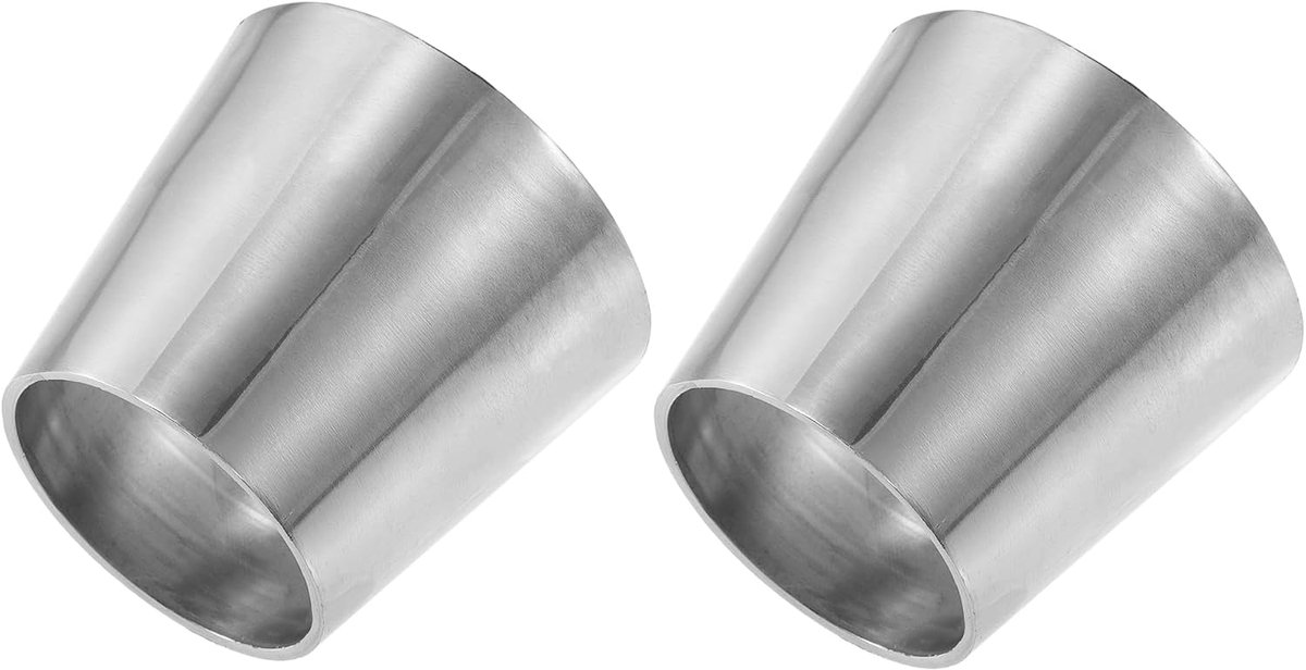 2 Stuks Auto Mandrel Uitlaatbocht Pijp Concentrische Reducer 1.5" Naar 2" Buitendiameter