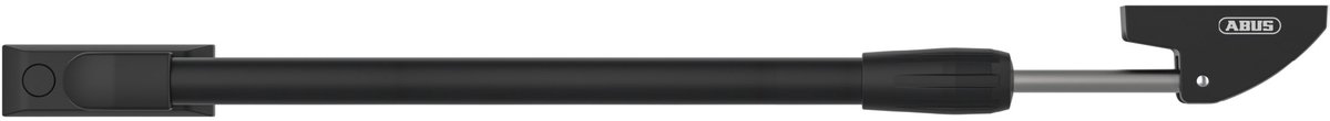 ABUS FFS4185 telescopische raamuitzetter, opening naar buiten, voor max. 80 cm raambreedte, zwart