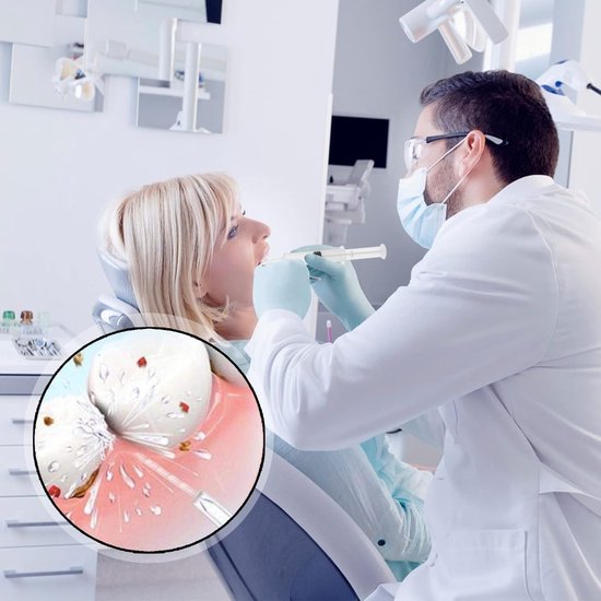 Set van 5 tandarts spuiten van 12 ml met gebogen tip | Ideaal voor mondspoelingen en precisietoepassingen | Herbruikbare kunststof spuit — afbeelding 4
