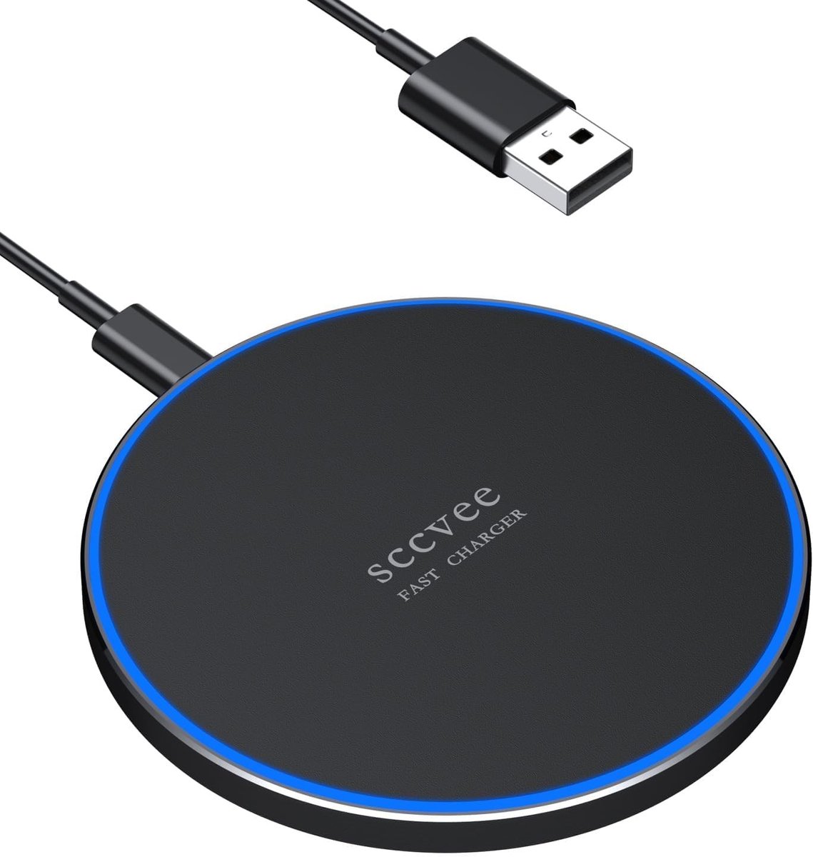 Draadloze Oplader, 20W Max Oplaadpad voor Snelladen, Geschikt voor Smartphones en Tablets