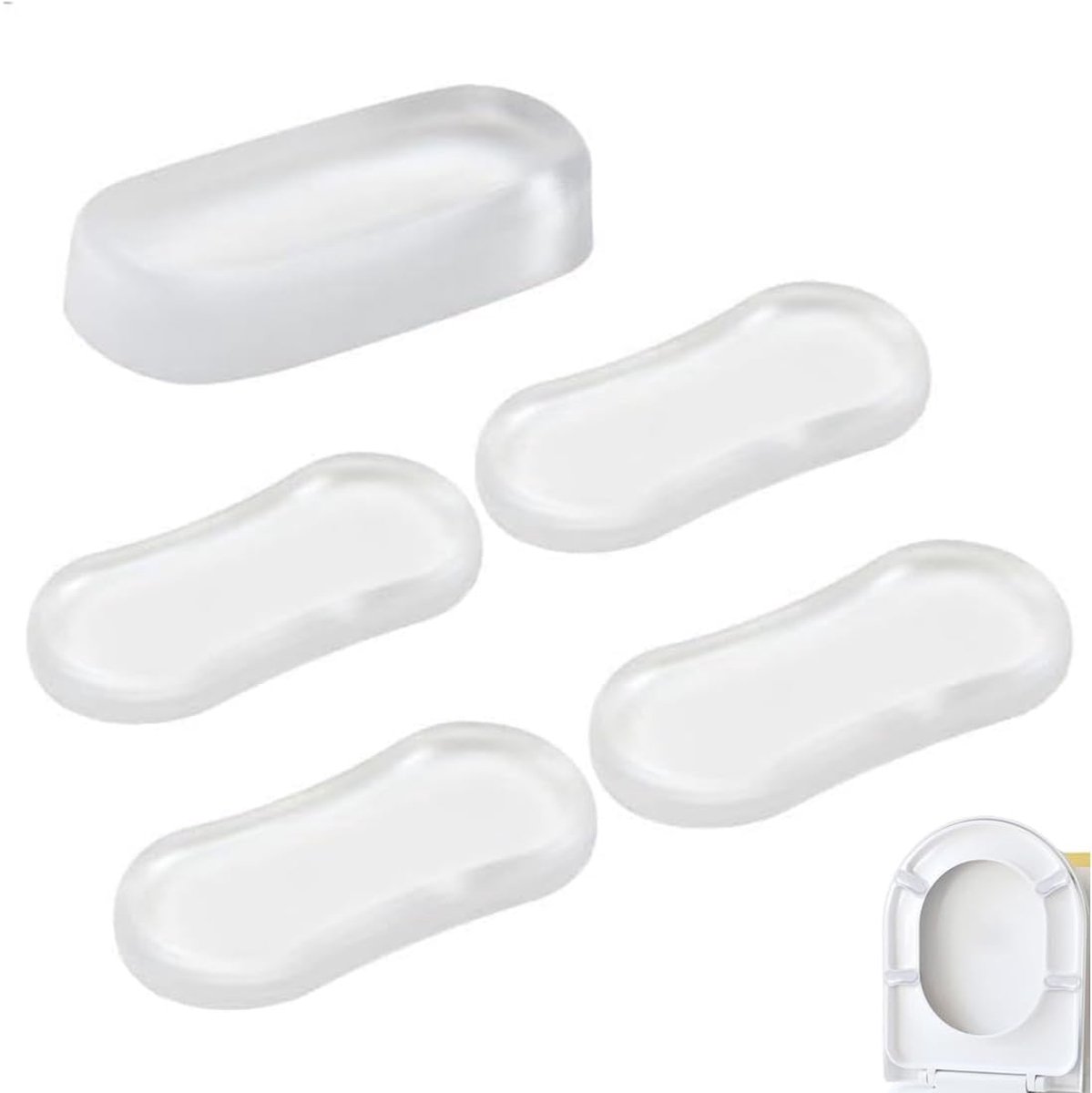 10 stuks wc-bril buffer wc-bril deksel PU herbruikbare buffer stopper wc-bril reserveonderdelen voor thuis kantoor