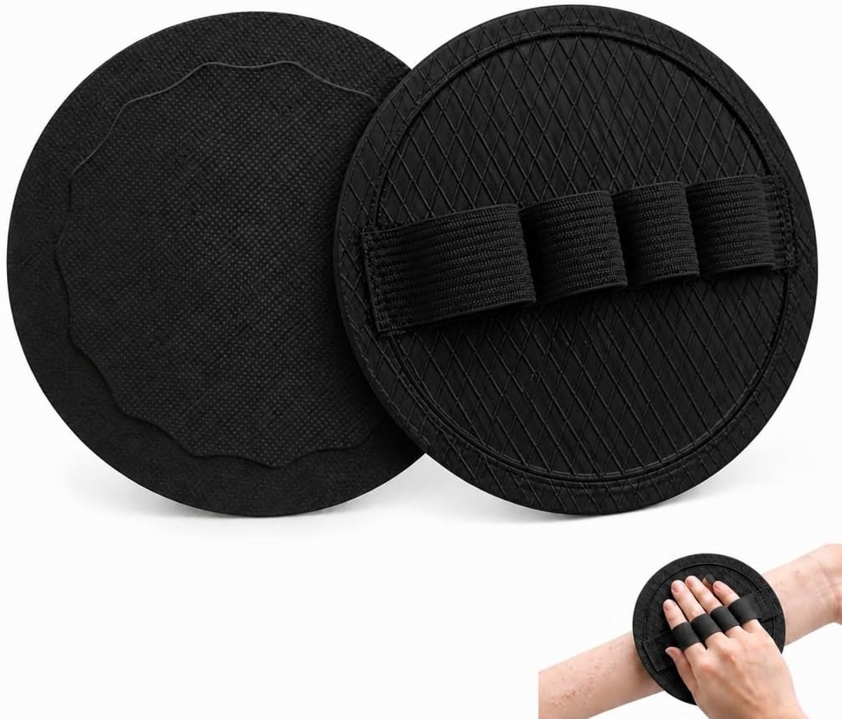 2 stuks - premium peelinghandschoen van natuurlijk rubber - zachte douchemandschoen & washandschoen lichaam voor lichaamspeeling, body scrub & exfoliating