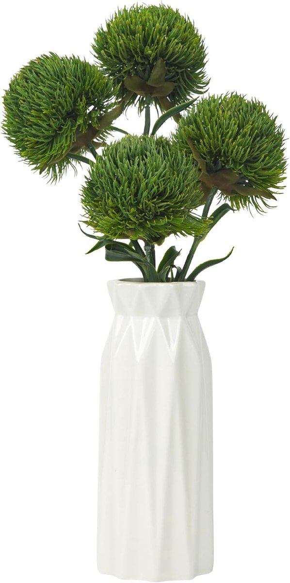 Nep Dianthus 4 stuks - Donkergroen - Realistisch materiaal - Voor huis en tuin decoratie - ShopVlot