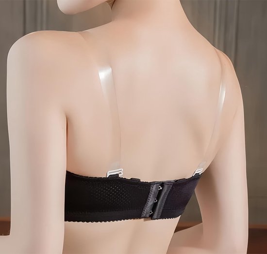 Onzichtbare en transparante bh-harnasjes, antislip vervangende harnasjes voor strapless bh's en diverse kledingstukken, ideaal voor een perfecte pasvorm — afbeelding 2