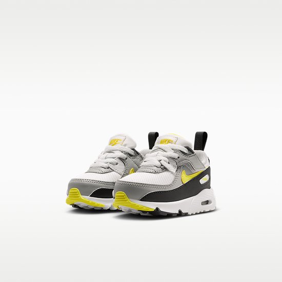 Nike Air Max 90 EasyOn Mesh TD - Maat 27 - Off White/Sonic Yellow / Wit Geel - Air Max 90 - Lifestyle - Kinder Sneakers voor Jongens en Meisjes — afbeelding 3