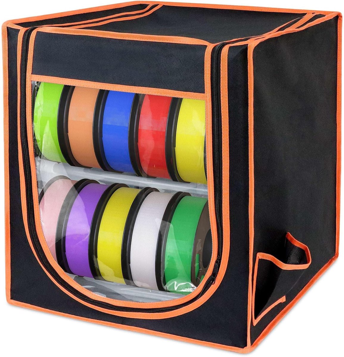 3D Filament Storage Box, 2 Layer Storage Rack for 3D Printing Filaments, Desiccant Holder, Moisture and Dust - ShopVlot