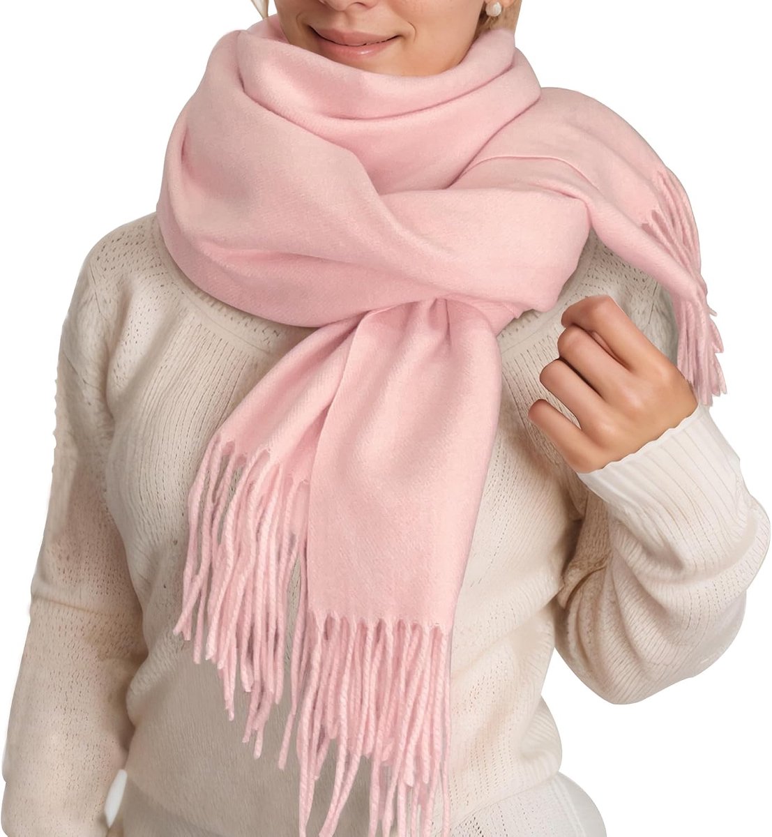 Sjaal voor vrouwen groot - cashmere - zacht en warm - perfect voor de winter - ShopVlot