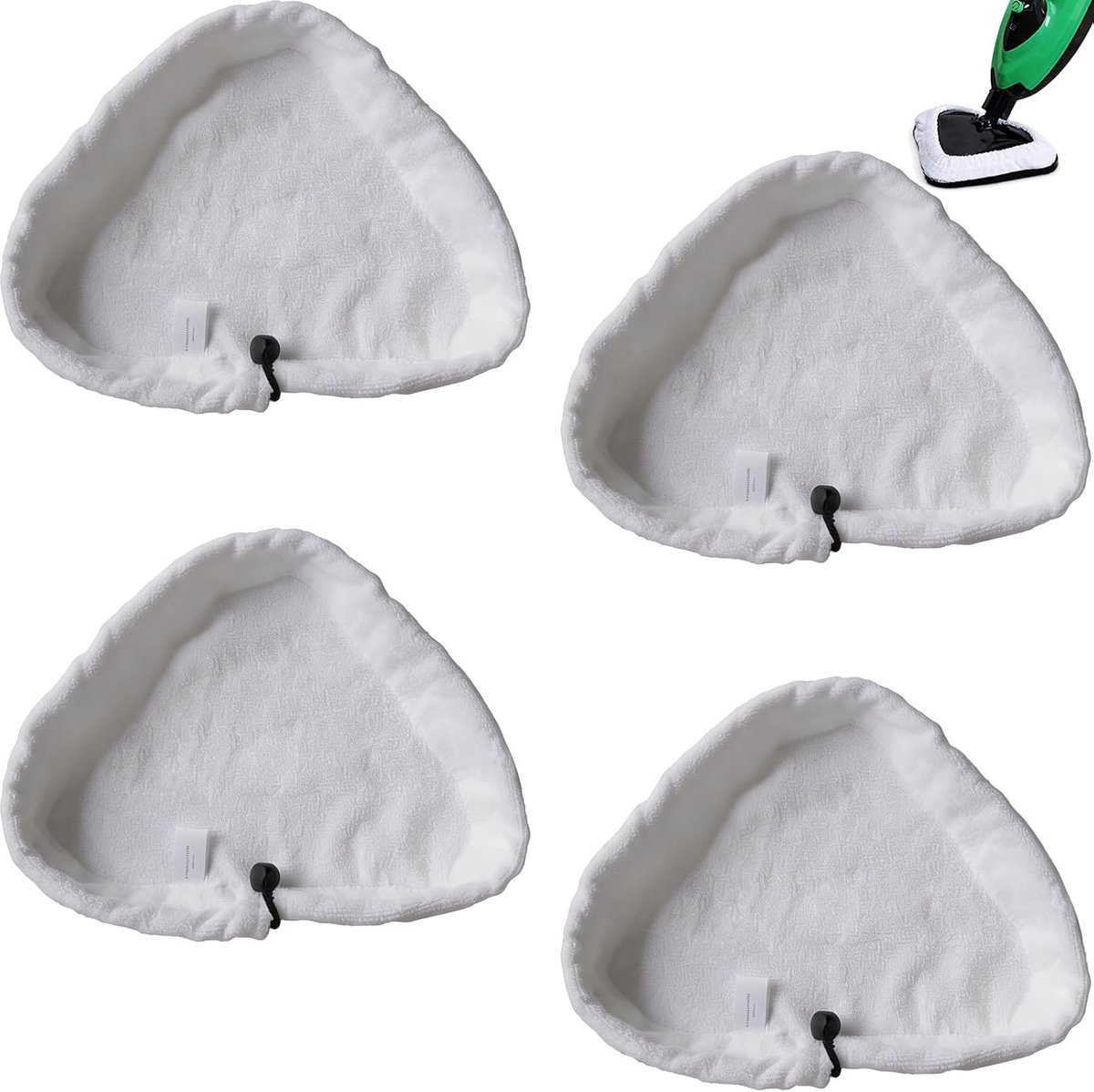 Pack of 4 Steam Broom Replacement Cloths Reusable Microfibre Universal Steam Cleaner Pads Steam Broom Replacement Pads - ShopVlot