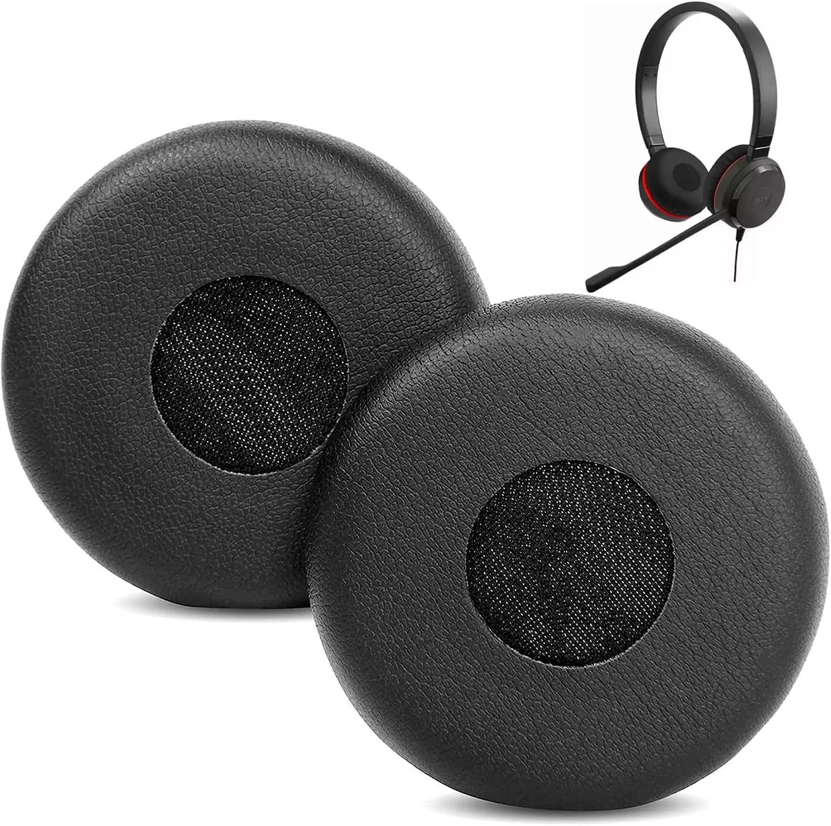 Professional Ear Pads Replacement Compatible with Jabra HSC016 HSC017 HSC018W HSC012 Headsets Ear Pads with - ShopVlot