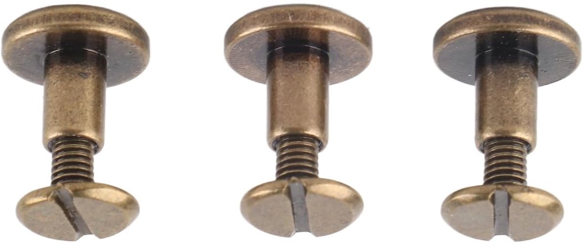 20 stuks koperen klinknagels, moeren, schroeven voor doe-het-zelfwerk, koperen bevestigingen voor bagage, kledingaccessoires (8 mm)
