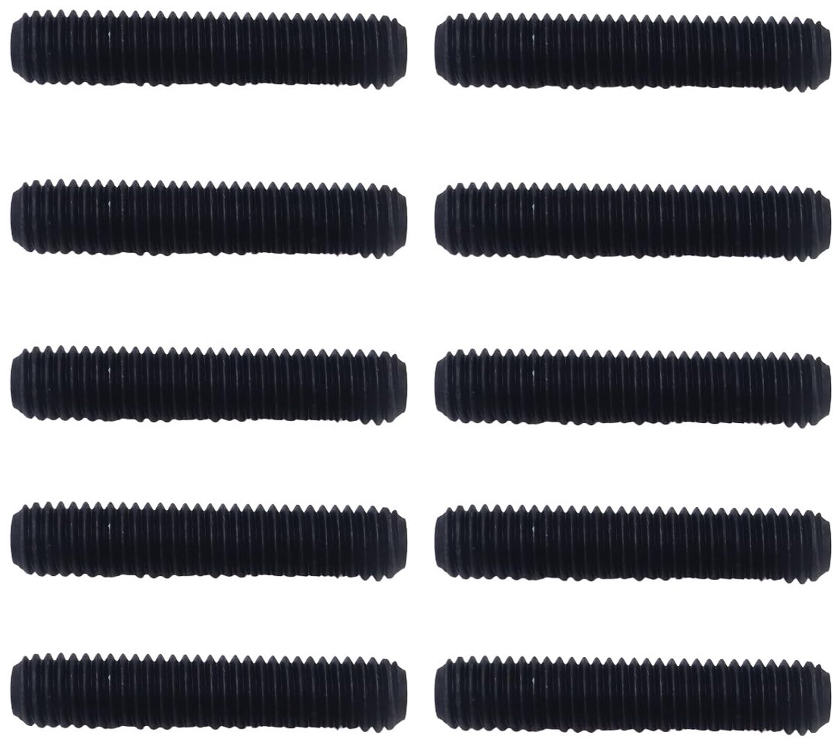 10Pcs M8x30 Alle Draad Koolstofstaal Staaf Lassen Schroef Schroefdraad Staaf Voor Industriële Mechanische Montage En Lassen Werk In Bouw