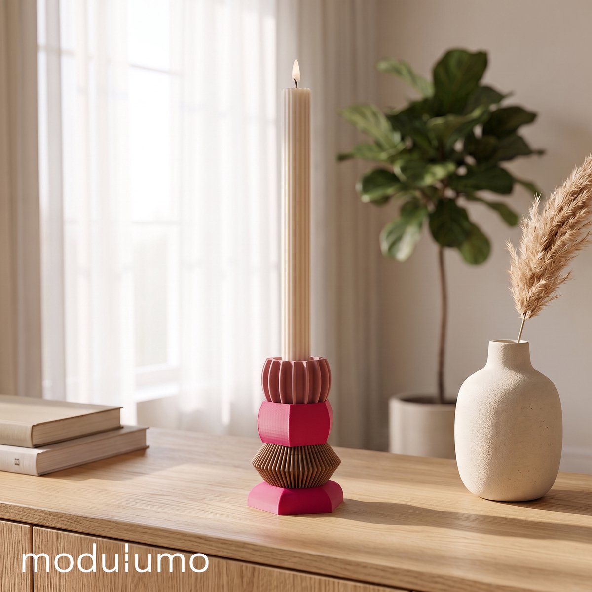 BONT Modulumo Autumn Plum - Modulaire kandelaar - 4 modules