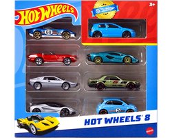 Hot Wheels - set van 8 auto's - schaal 1:64