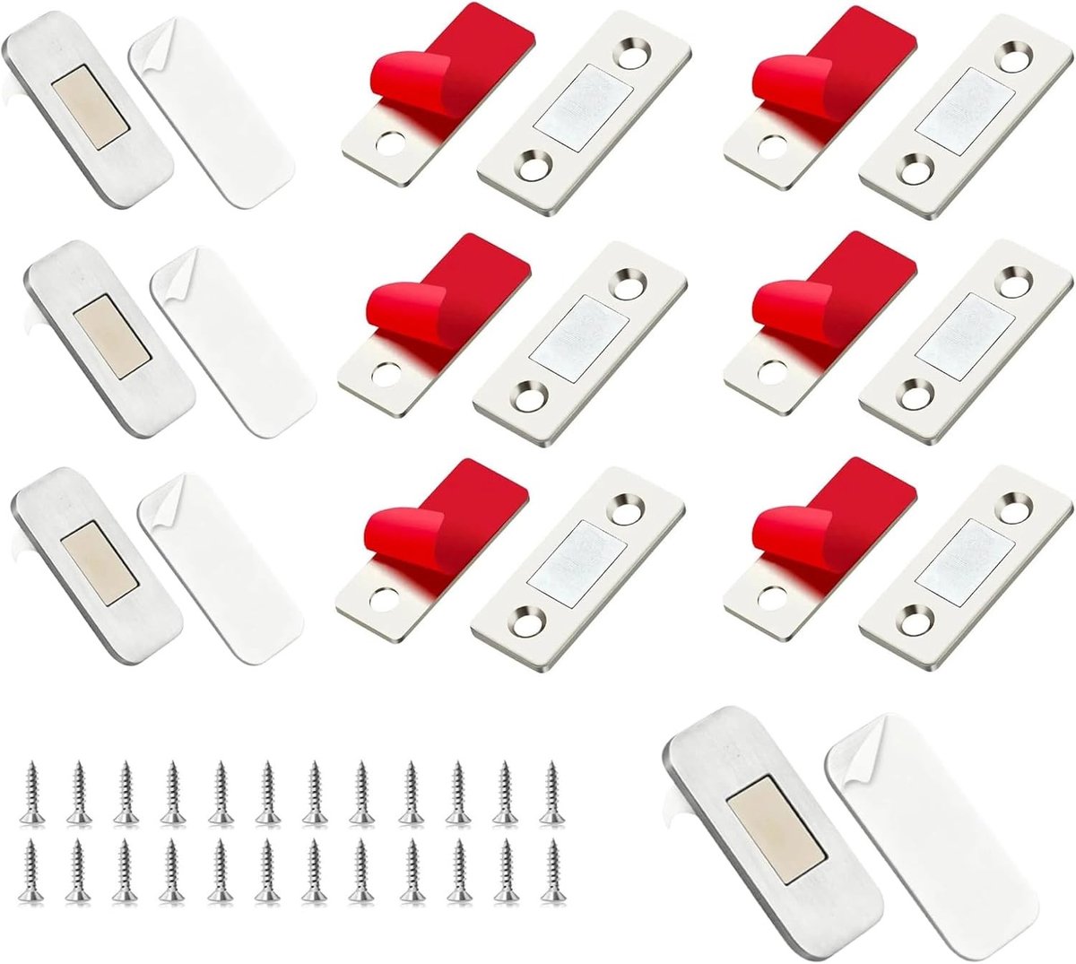 10 Stuks Magnetische Sluitingen voor Kastdeuren, Ultra-Dunne Magneten voor Meubels, Ideaal voor Keukenkasten en Laden