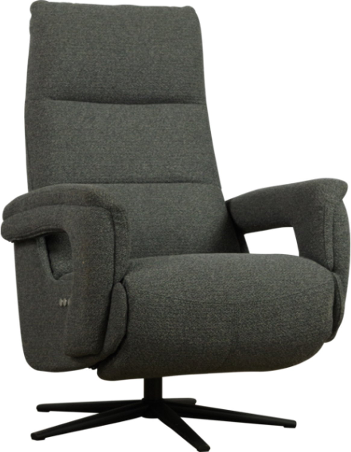 Meubelplaats Elektrische relaxfauteuil Tess Rhythm Antraciet 67 met 2 motoren en accu Antraciet Antraciet